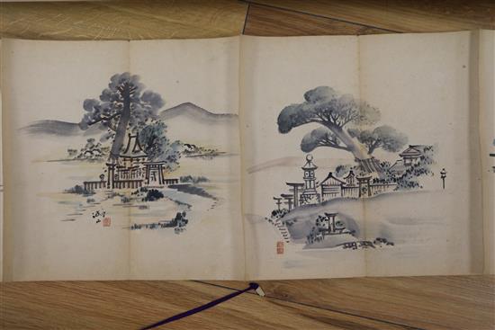 An album of Chinese paintings and a hand scroll